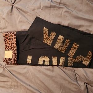 Black and Leopard print legging